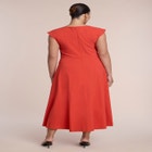 Pleated Button Detail Midi Dress image number 1