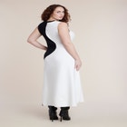 Colorblocked Intarsia Knit Maxi Dress image number 1