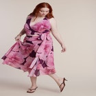 Asymmetric Shirred Midi Skirt image number null