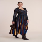 Pleated Knit Midi Dress image number 0
