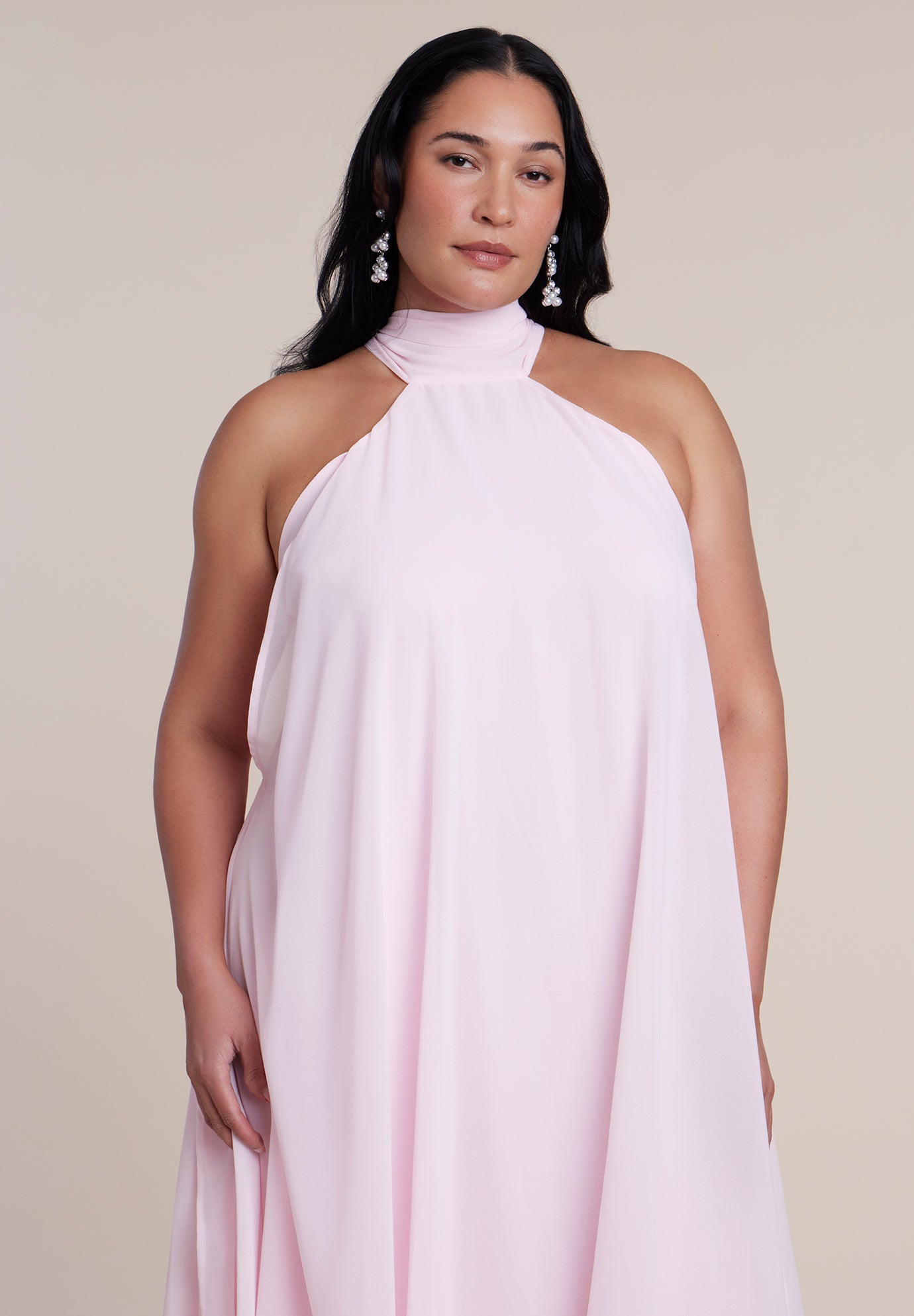 Dramatic Chiffon Kaftan Gown image number 3