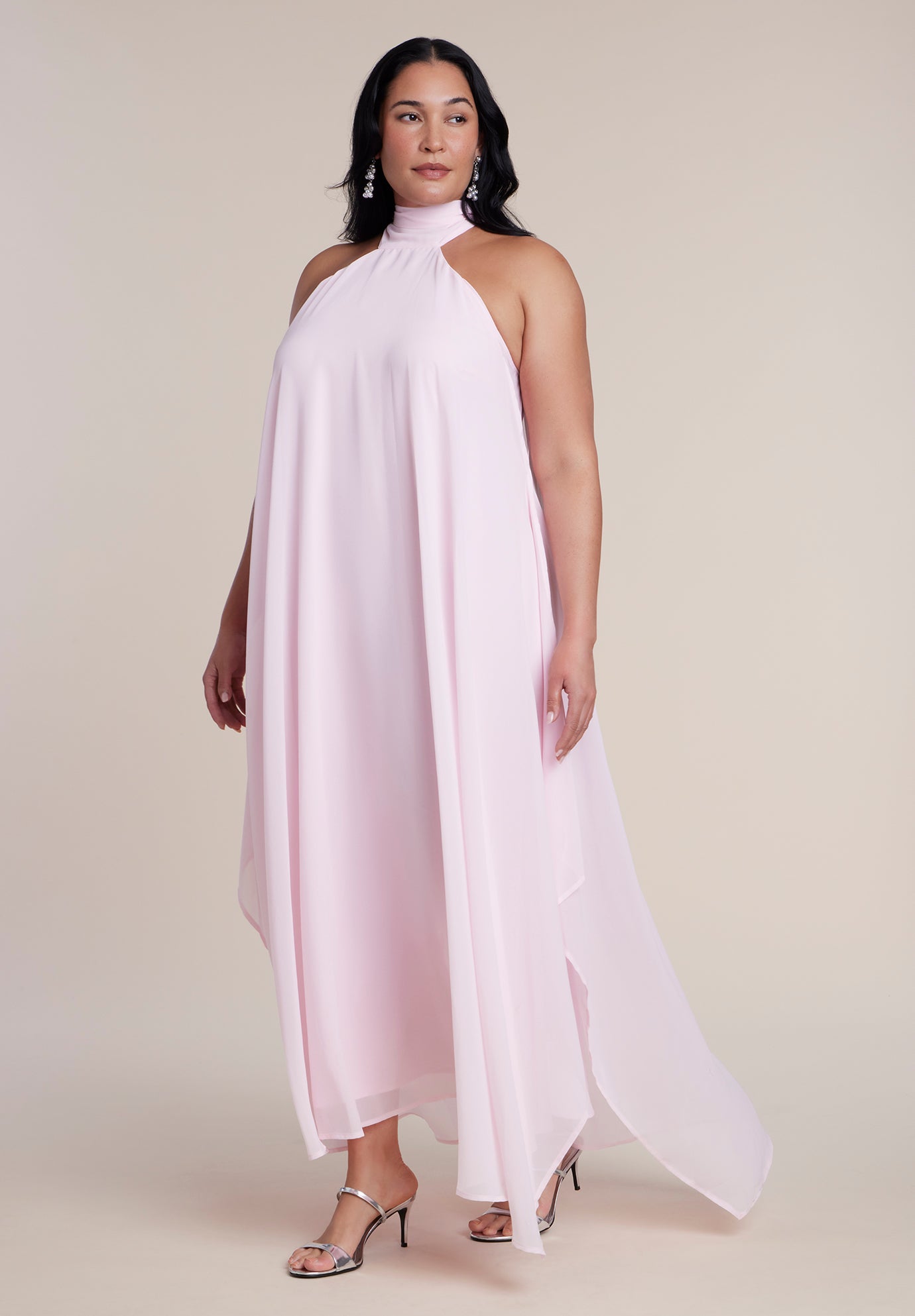 Dramatic Chiffon Kaftan Gown image number 0