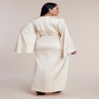 Flare Sleeve Satin Maxi Dress image number 1