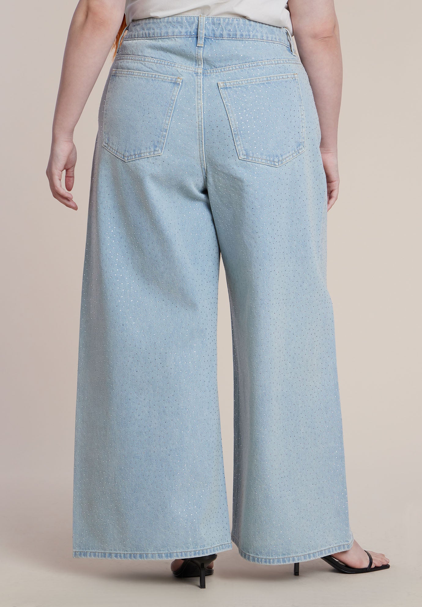 Embellished Rhinestone Jeans image number 2