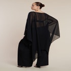 Sheer Dramatic Chiffon Cape image number null