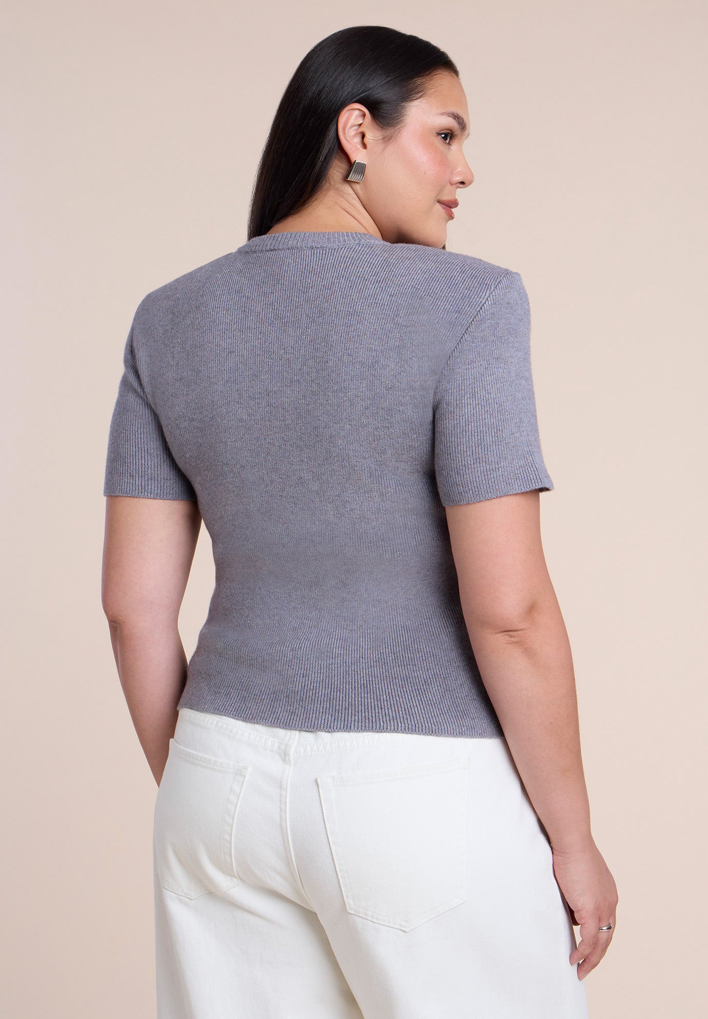 Power Shoulder Knit Top image number 1