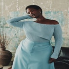 Ribbed Off The Shoulder Sweater image number 0