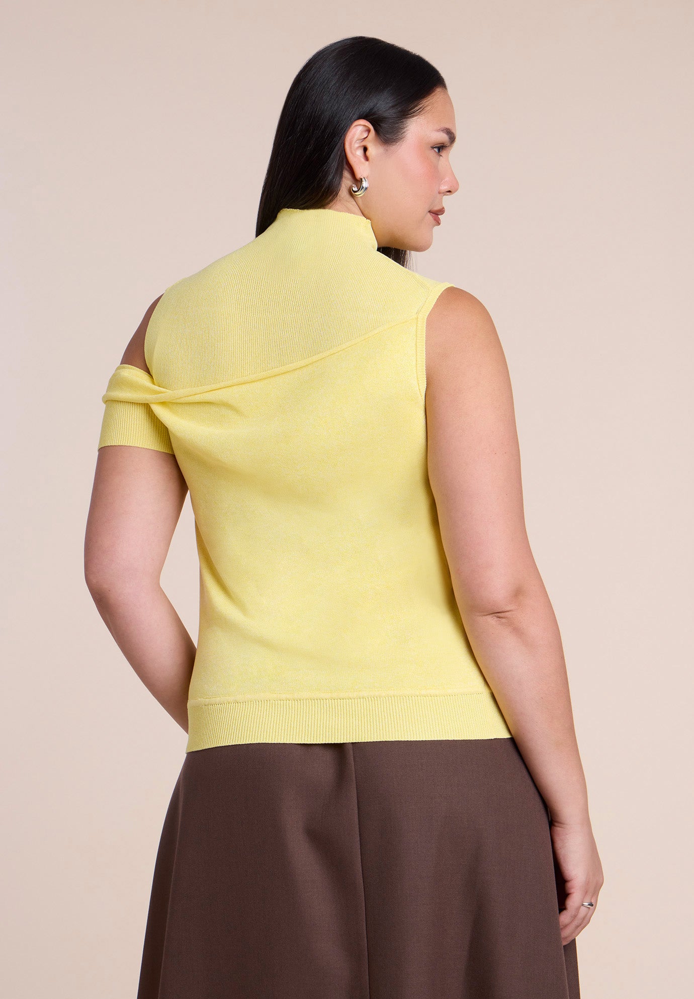 Asymmetric Layered Knit Top image number 1