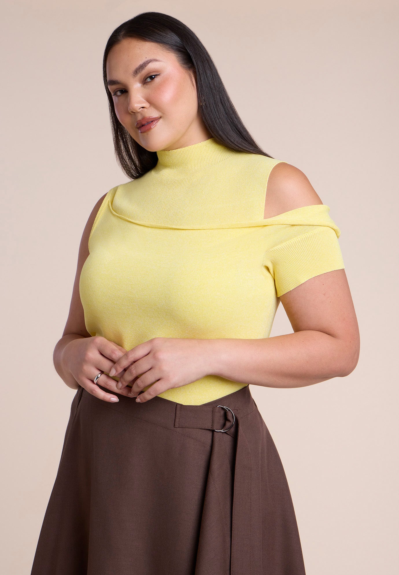 Asymmetric Layered Knit Top