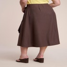 Adjustable Wrap Midi Skirt image number 2