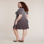 Wavy Stripe Sweater Mini Dress image number 1