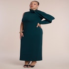 One-Sleeve Knit Maxi Dress image number 1