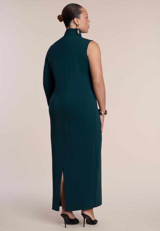 One-Sleeve Knit Maxi Dress image number 2