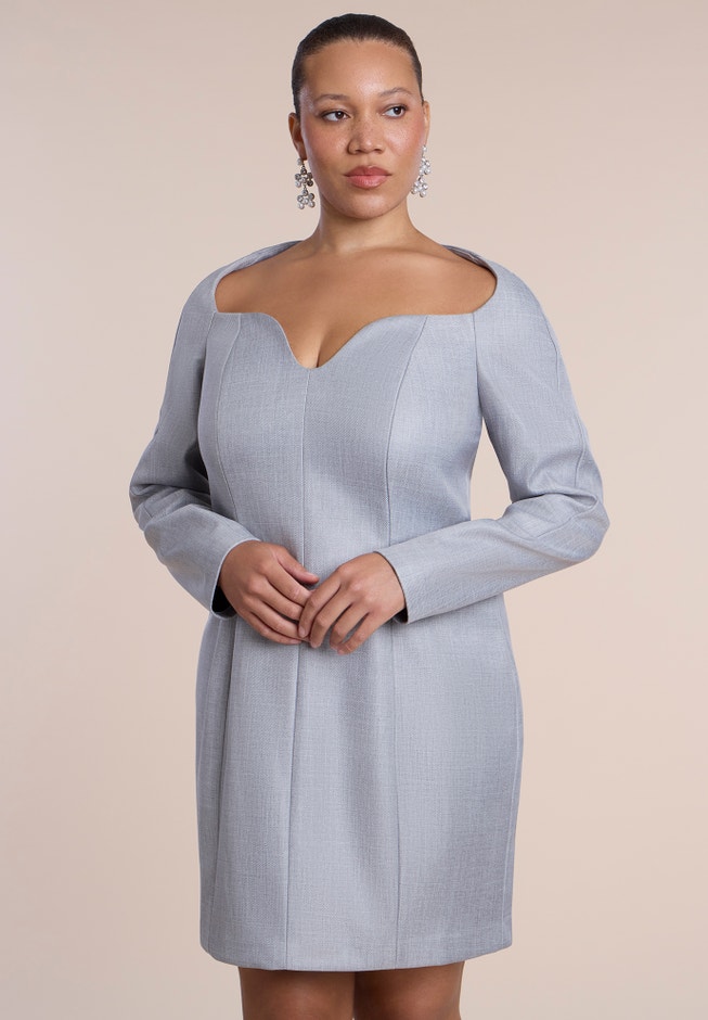 Sweetheart-Neck Mini Dress image number 2