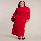 Hardware-Detail Draped Jersey Maxi Dress image number 1