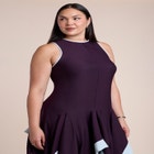 Contrast Satin Godet Maxi Dress image number 3
