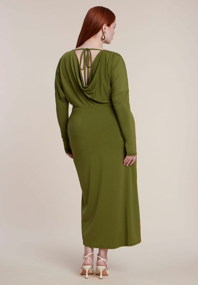 Low-Back Jersey Maxi Dress image number 1