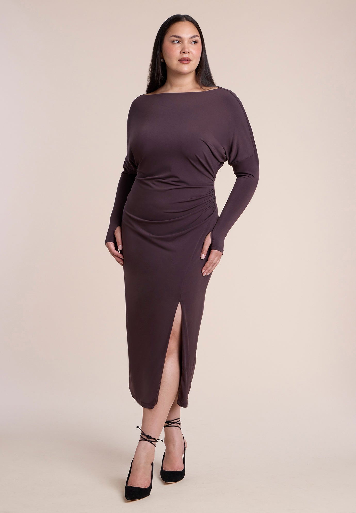Low-Back Jersey Maxi Dress