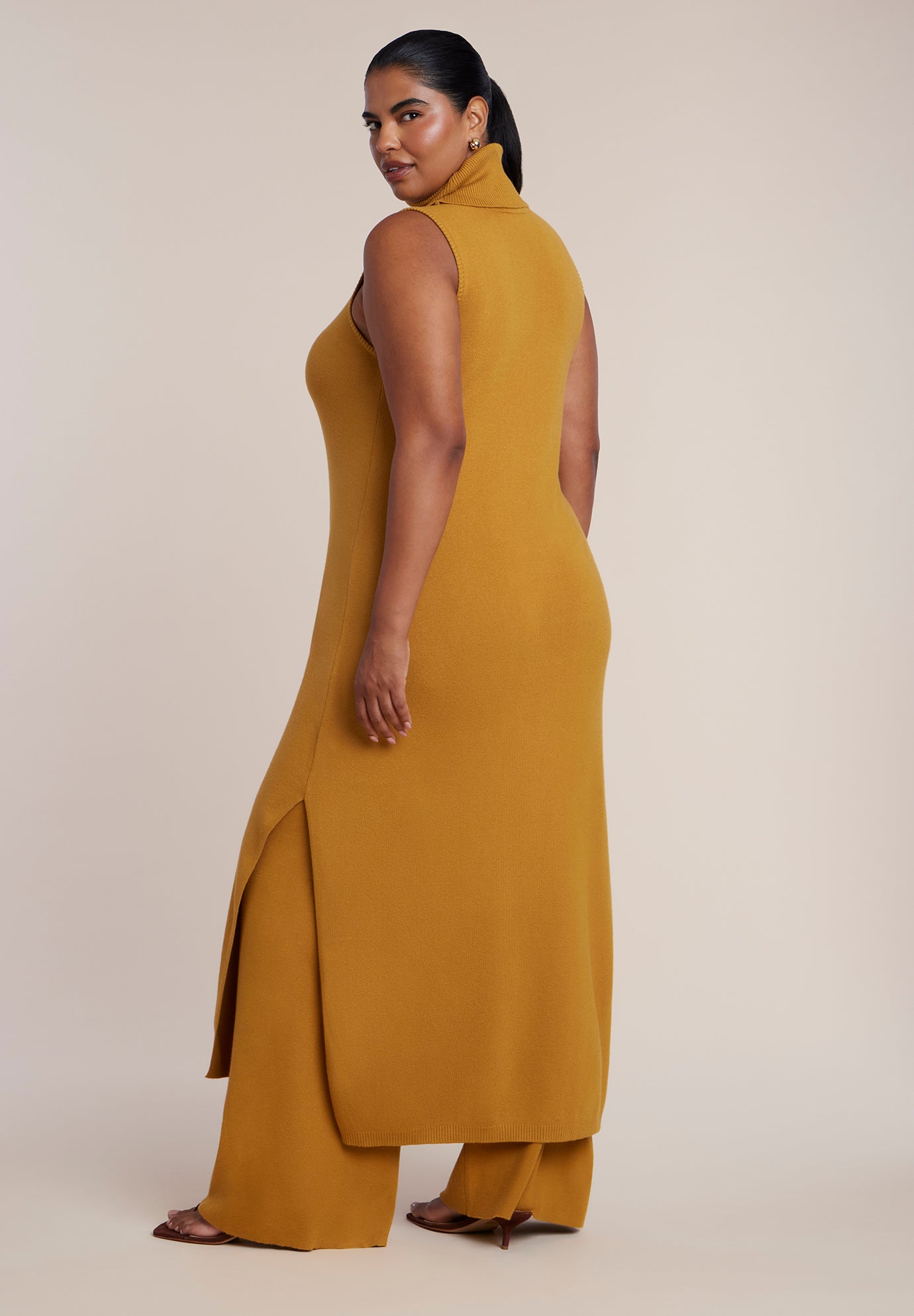 Turtleneck Sweater Maxi Dress image number 2