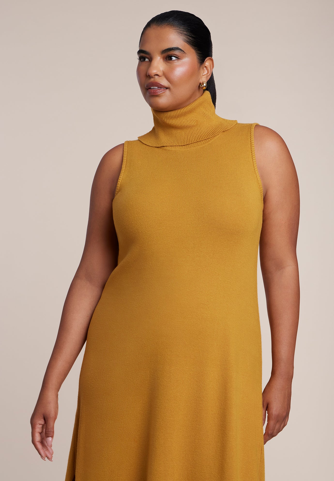 Turtleneck Sweater Maxi Dress image number 3