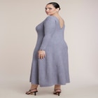 Pleat Detail Sweater Midi Dress image number 1