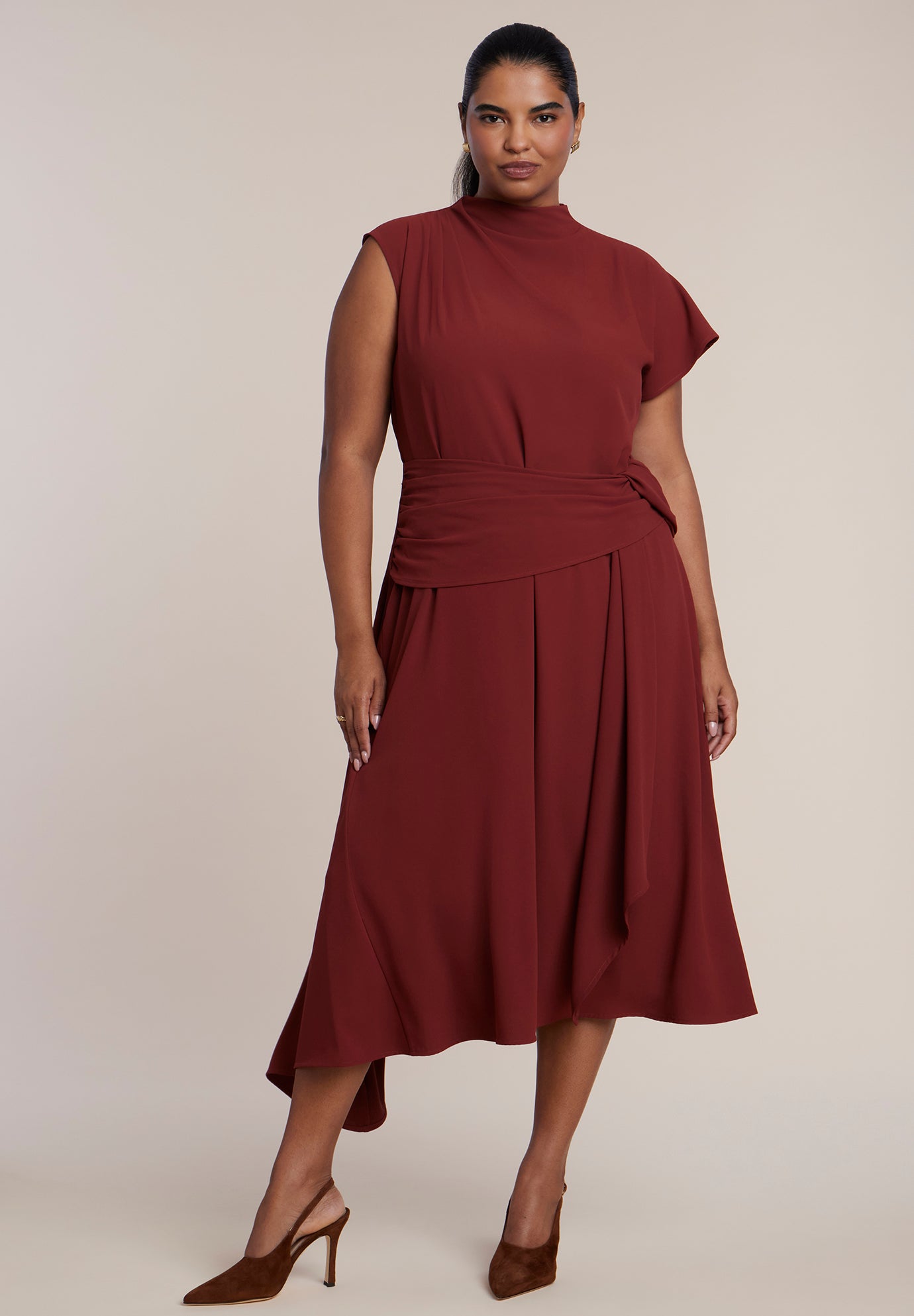 Draped Waist Maxi Dress image number 1