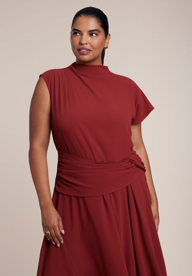 Draped Waist Maxi Dress image number 3