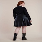 Mixed-Media Mini Dress image number 1