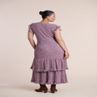 Frayed Ruffle Sweater Maxi Dress image number 2