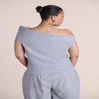 Wide-Neck Suiting Top image number 1