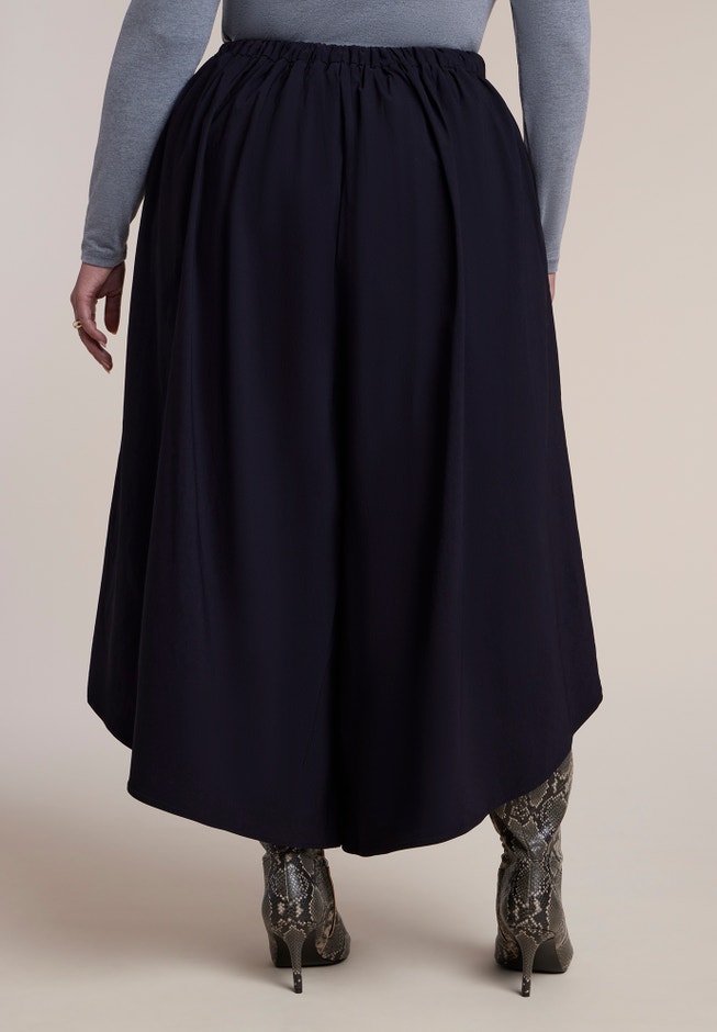Rounded Wide-Leg Cropped Pant image number 2