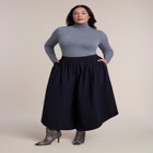 Rounded Wide-Leg Cropped Pant image number 3