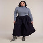Rounded Wide-Leg Cropped Pant image number 0