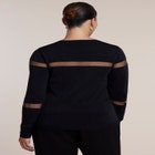Sheer Stripe Sweater image number 1
