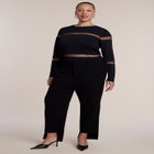 Sheer Stripe Sweater image number 3
