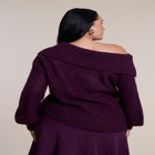 Off The Shoulder Oversized Sweater image number 1