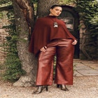 Asymmetric Turtleneck Cape image number 3