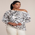 Off The Shoulder Satin Top image number 0