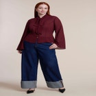 Tie-Neck Sheer Top image number 2