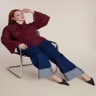 Tie-Neck Sheer Top image number 3