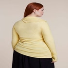 Draped Neck Knit Top image number 1