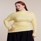 Draped Neck Knit Top image number 0