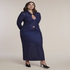 Metallic Knit Maxi Skirt image number 0