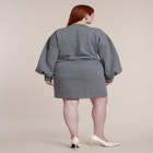 Shirred French Terry Mini Dress image number 1