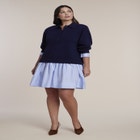 Twofer Mini Shirt Dress image number 0