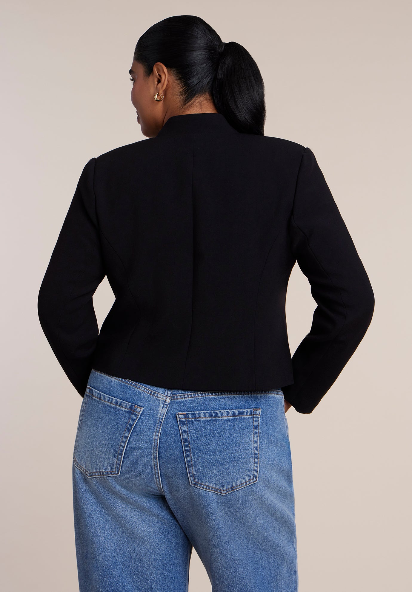 Boxy Pleat-Detail Jacket image number 1