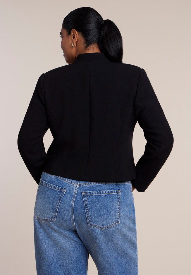 Boxy Pleat-Detail Jacket image number 1