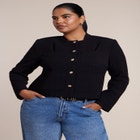 Boxy Pleat-Detail Jacket image number 0