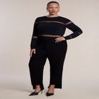 Step Hem High-Waist Trouser image number 0