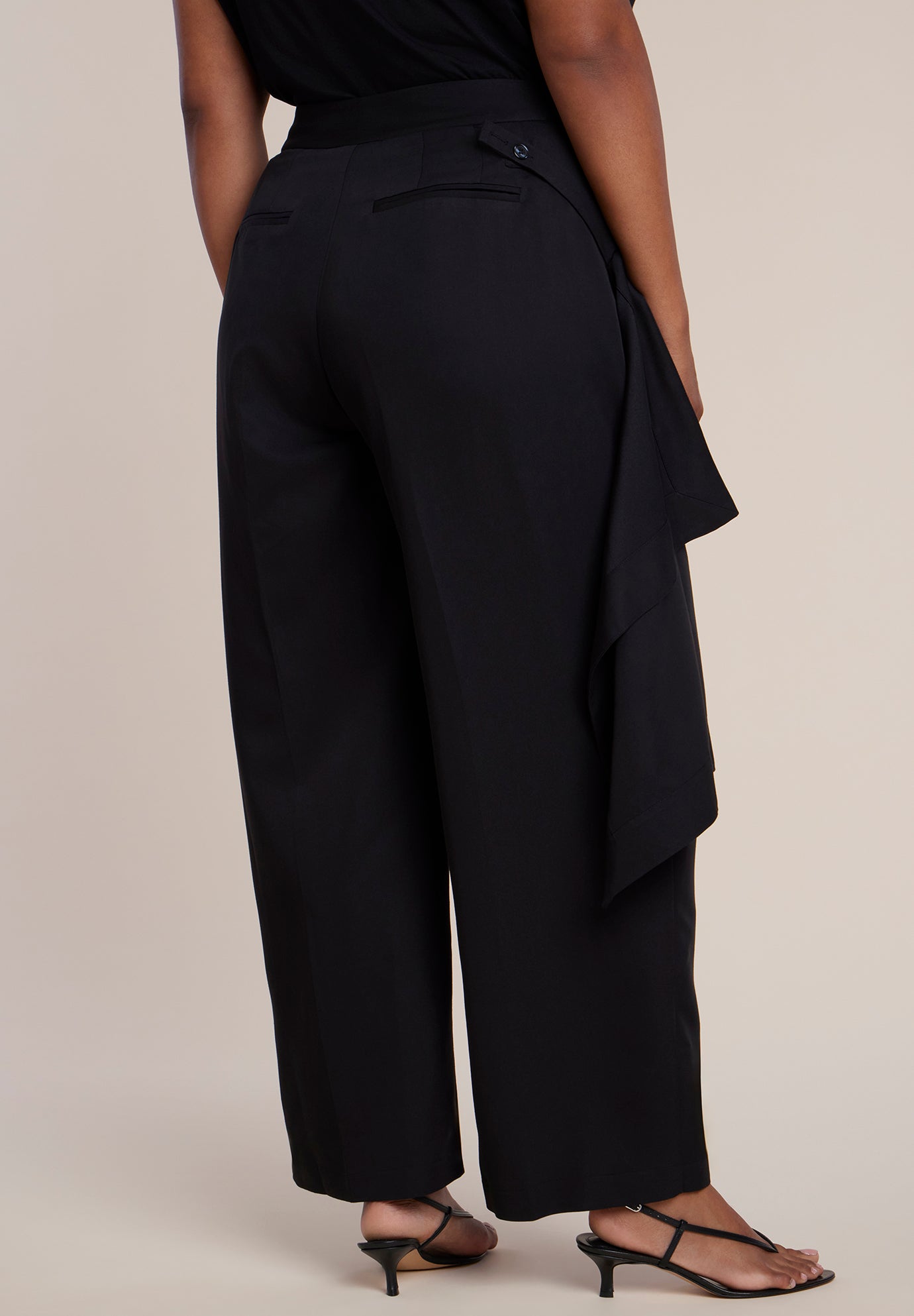 Skirt Overlay Wide-Leg Pant image number 2